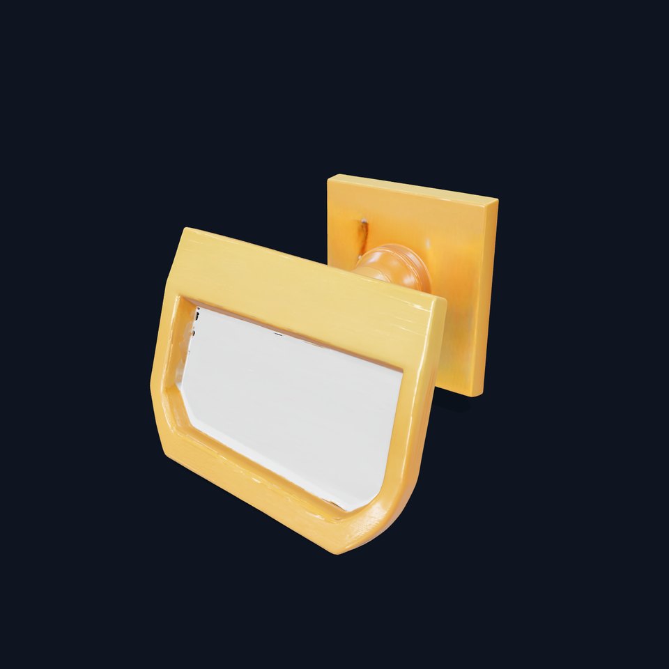 Elegant Brass Towel Ring Model Pack